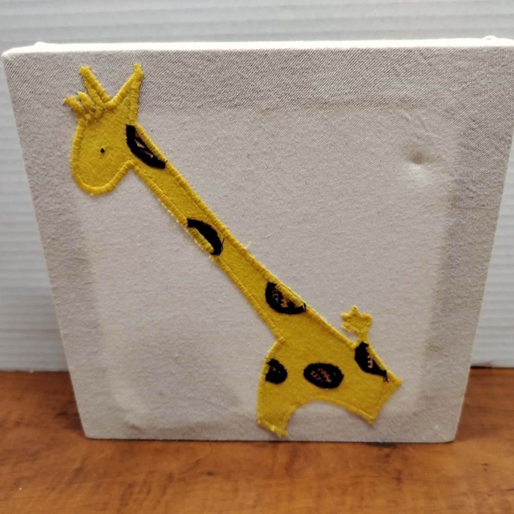 Handmade Fabric Over Canvas Animal Wall Art. Made in Nairobi, Kenya by Anna K - Picture 10 of 13